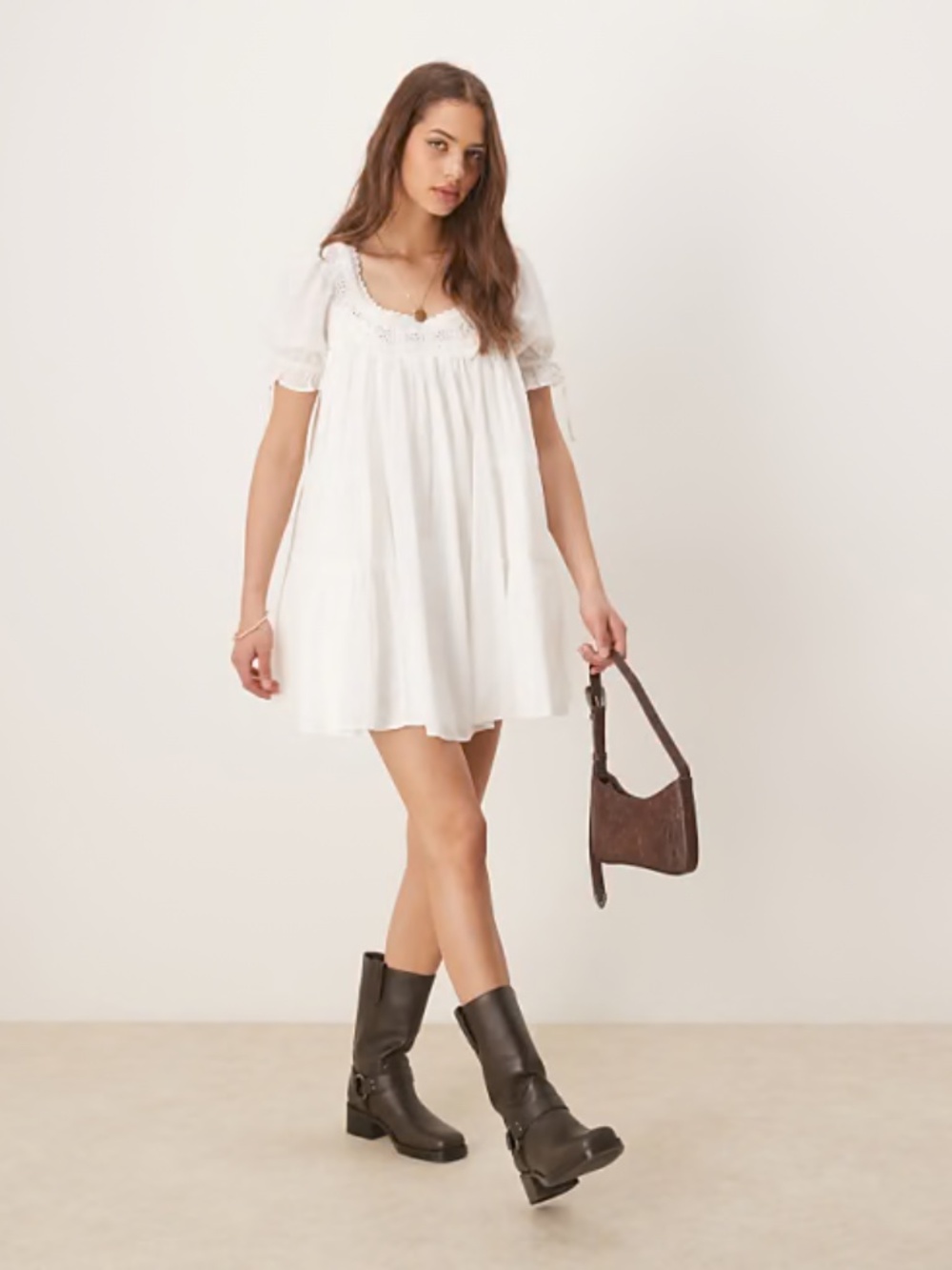 Free People White Tilly Mini Dress (NWT) Sold Out